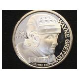 1 Troy Oz. .999 Silver Wayne Gretzky  1851 medal