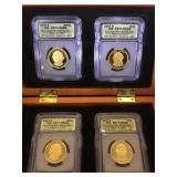 2007-S Four Coin Presidential $1 Set, First