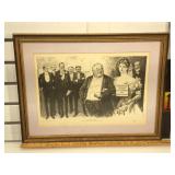 Charles Dana Gibson Lithograph in frame by Life
