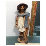 Handmade Man Traveler Fired Sheets & molded red