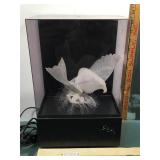 Fiber optic bird light music box