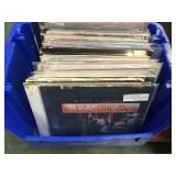 Vinyl records including Elton John, BeeGees, The