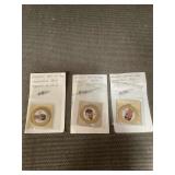 3 baseball medallion coins