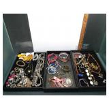 Large lot of costume jewelry