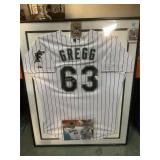 Kevin gregg auto framed jersey