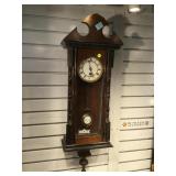 32 in Antique Vienna RA Regulator Clock, key and