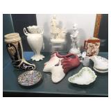 Group of vintage china and glassware, head wall