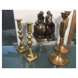 All vintage , Thinker bookends, bronze