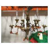 Hanging vintage country chandelier