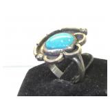 Sterling & Turquoise Native American style ring,