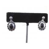 Sterling & Black Onyx dangle earrings