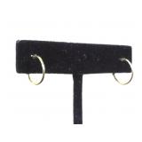 14 k Gold hoop earrings, .4g