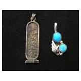 2- S 1- Turquoise Southwest. Pendants