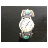 Ladies Timex w/ Sterling ,Turquoise & Coral