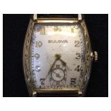 Vintage Bulova  watch w/ Crocodile band