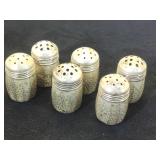 3- pairs of Sterling Salt/ pepper shakers,