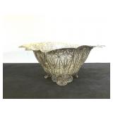 Sterling quilling ornate bowl, 225g