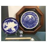 Antique English ceramics, Touraine flow blue