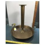 Huge vintage brass chamberstick, approx 14 in H