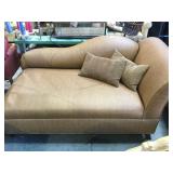 Faux ostrich skin chase lounge