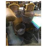 Metal basket organizer tree