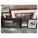 Lot of framed prints