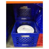 Lot of 5 crates of Rene Ozorio plates  - various