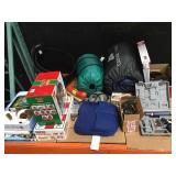 Lot of assorted items incl. sleeping bags, back