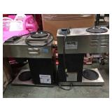 Pair of commercial coffee makers Bunn and Curtis