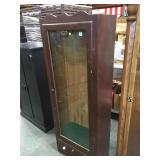 Glass front cabinet with drawer - has key
