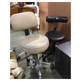 Pair of rolling chairs