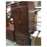 Armoire with 3 drawer base