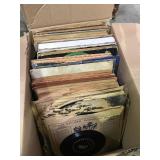 Box of vintage records