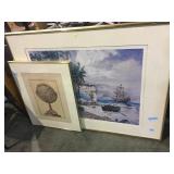 Pair of framed prints