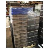 Pallet of commercial dishwasher racks with