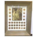 Framed Lincoln Memorial Coins, Freedom of Worship