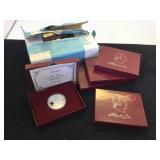 Box Set of 5- Silver Proof Commemorative Half