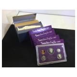 Box Set of 4 - 1987 US PROOF SETS