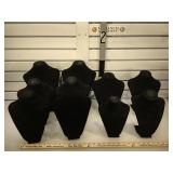 10 Jewelry velvet displays have some worn, As-IS