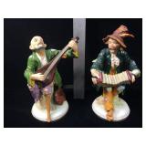 Pair of porcelain hobo figurines - stamped on