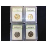 Susan B, Sacagawea & Presidential Dollars, cased