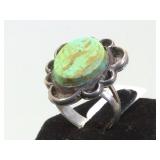 Sterling & Turquoise Southwest style ring, size 7