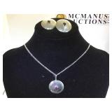 Sterling Southwest style necklace & earring set