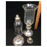 Set of 2 candle holders made of Weighted