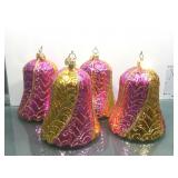 Christopher Radko Set Of Bell Ornaments