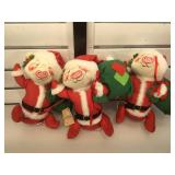 Annalee 10" Santa Pigs #7414 Made in USA