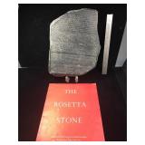 1/3 scale plaster Rosetta Stone replica by Alva