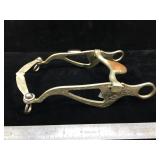 Silver plated horse show bit - unmarked