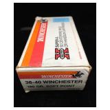 Full box of Winchester 38-40 ammo