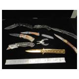 Lot of assorted pocket knives incl. Sharp, Frost,